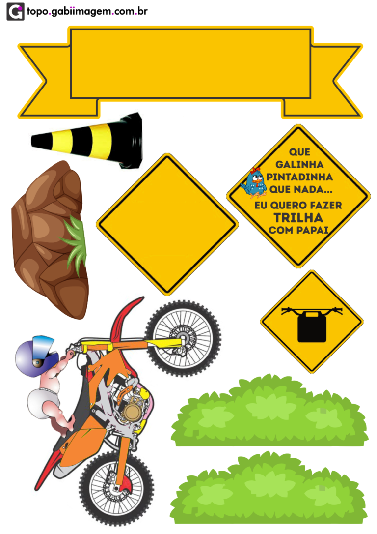 Topo de Bolo Moto