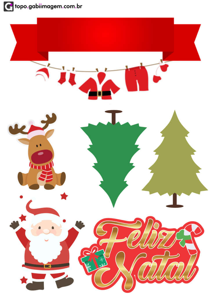 topo de bolo natal